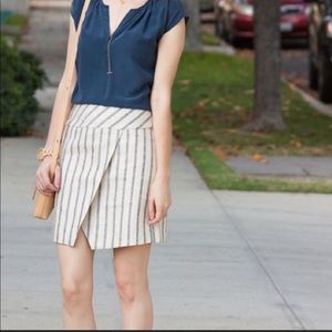 J Crew 100% Linen Skirt, Size 0